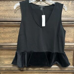 J Crew peplum top women’s M